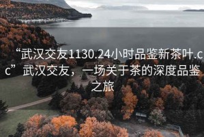 “武汉交友1130.24小时品鉴新茶叶.cc”武汉交友，一场关于茶的深度品鉴之旅