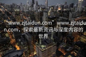 “www.zjtaidun.com”www.zjtaidun.com，探索最新资讯与深度内容的世界