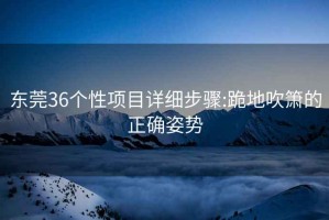 东莞36个性项目详细步骤:跪地吹箫的正确姿势