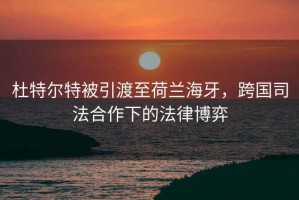 杜特尔特被引渡至荷兰海牙，跨国司法合作下的法律博弈