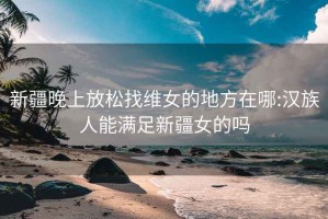 新疆晚上放松找维女的地方在哪:汉族人能满足新疆女的吗