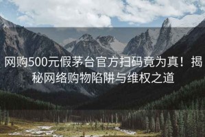 网购500元假茅台官方扫码竟为真！揭秘网络购物陷阱与维权之道