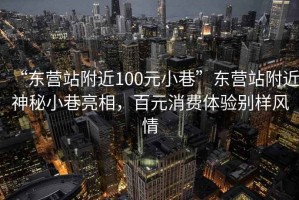 “东营站附近100元小巷”东营站附近神秘小巷亮相，百元消费体验别样风情