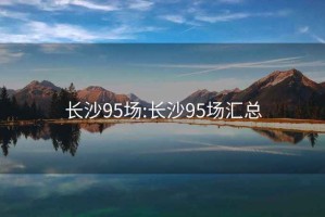 长沙95场:长沙95场汇总