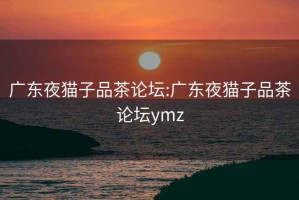 广东夜猫子品茶论坛:广东夜猫子品茶论坛ymz