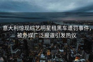 意大利惊现综艺明星租黑车遭罚事件，被外媒广泛报道引发热议