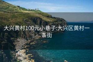 大兴黄村100元小巷子:大兴区黄村一条街