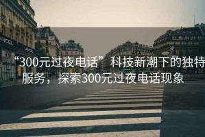 “300元过夜电话”科技新潮下的独特服务，探索300元过夜电话现象