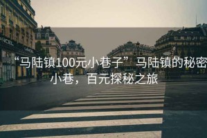 “马陆镇100元小巷子”马陆镇的秘密小巷，百元探秘之旅