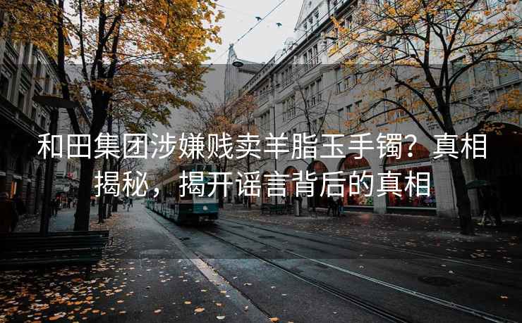 和田集团涉嫌贱卖羊脂玉手镯？真相揭秘，揭开谣言背后的真相