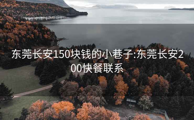 东莞长安150块钱的小巷子:东莞长安200快餐联系