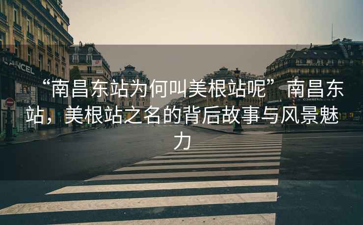 “南昌东站为何叫美根站呢”南昌东站，美根站之名的背后故事与风景魅力