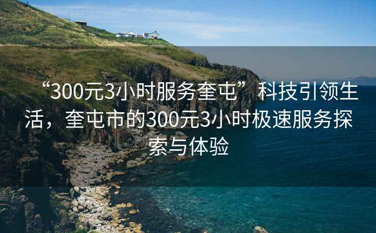 “300元3小时服务奎屯”科技引领生活，奎屯市的300元3小时极速服务探索与体验