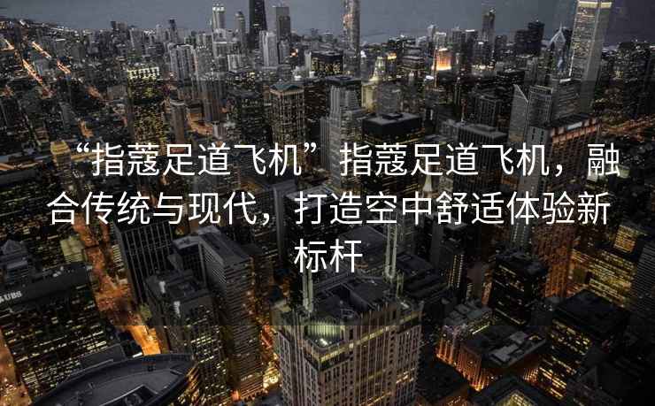 “指蔻足道飞机”指蔻足道飞机，融合传统与现代，打造空中舒适体验新标杆