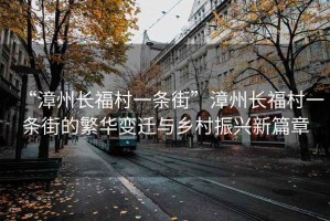 “漳州长福村一条街”漳州长福村一条街的繁华变迁与乡村振兴新篇章